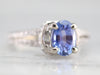 Modern Sapphire and Diamond Engagement Ring