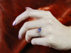 Modern Sapphire and Diamond Engagement Ring