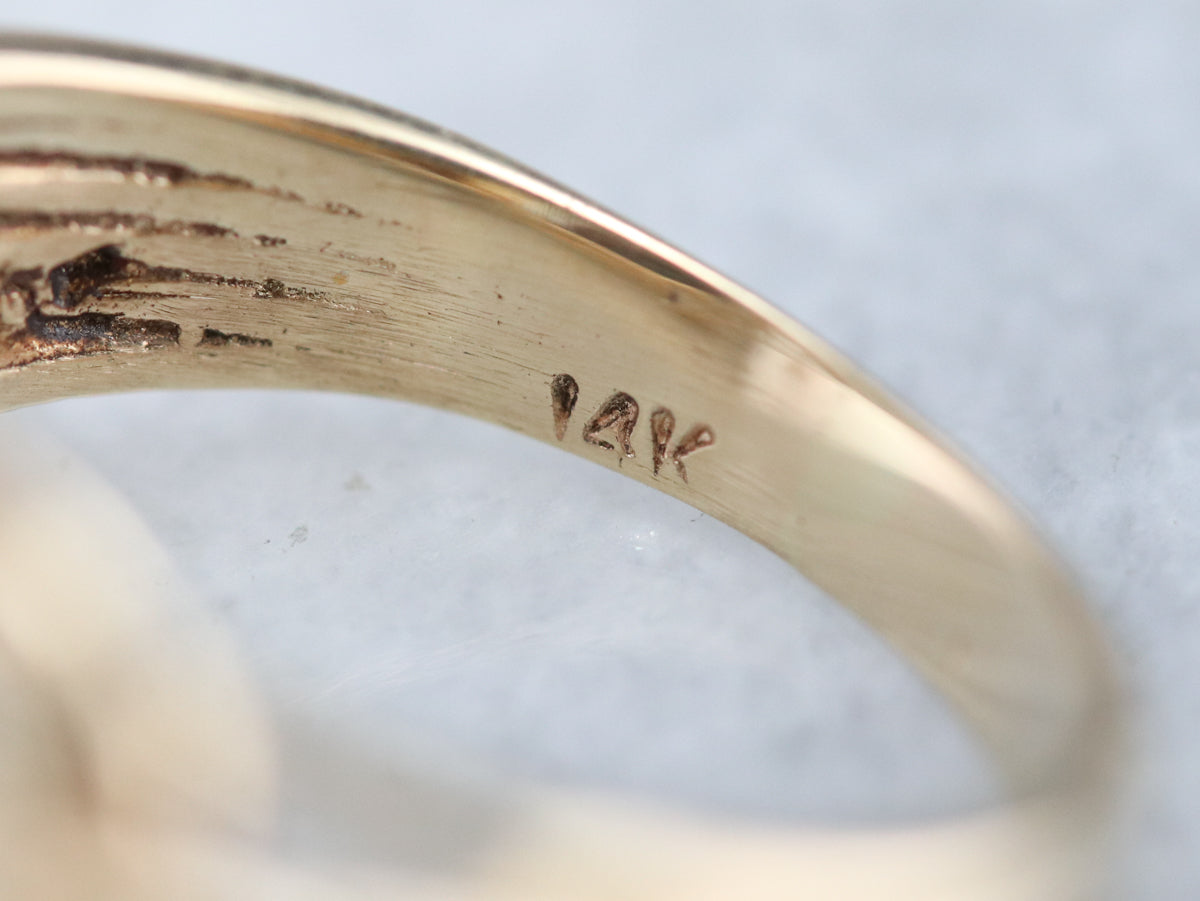 Yellow Gold Aquamarine Cocktail Ring