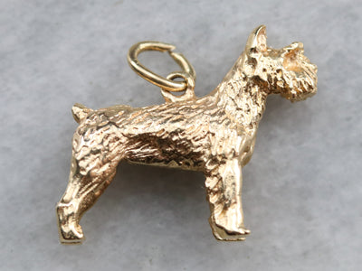 Gold Scottish Terrier Pendant