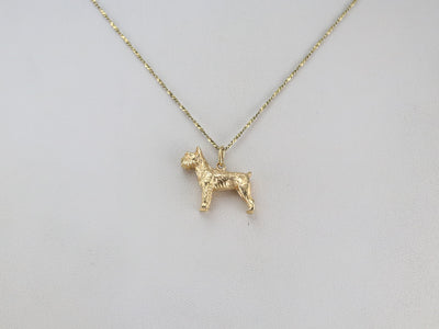Gold Scottish Terrier Pendant