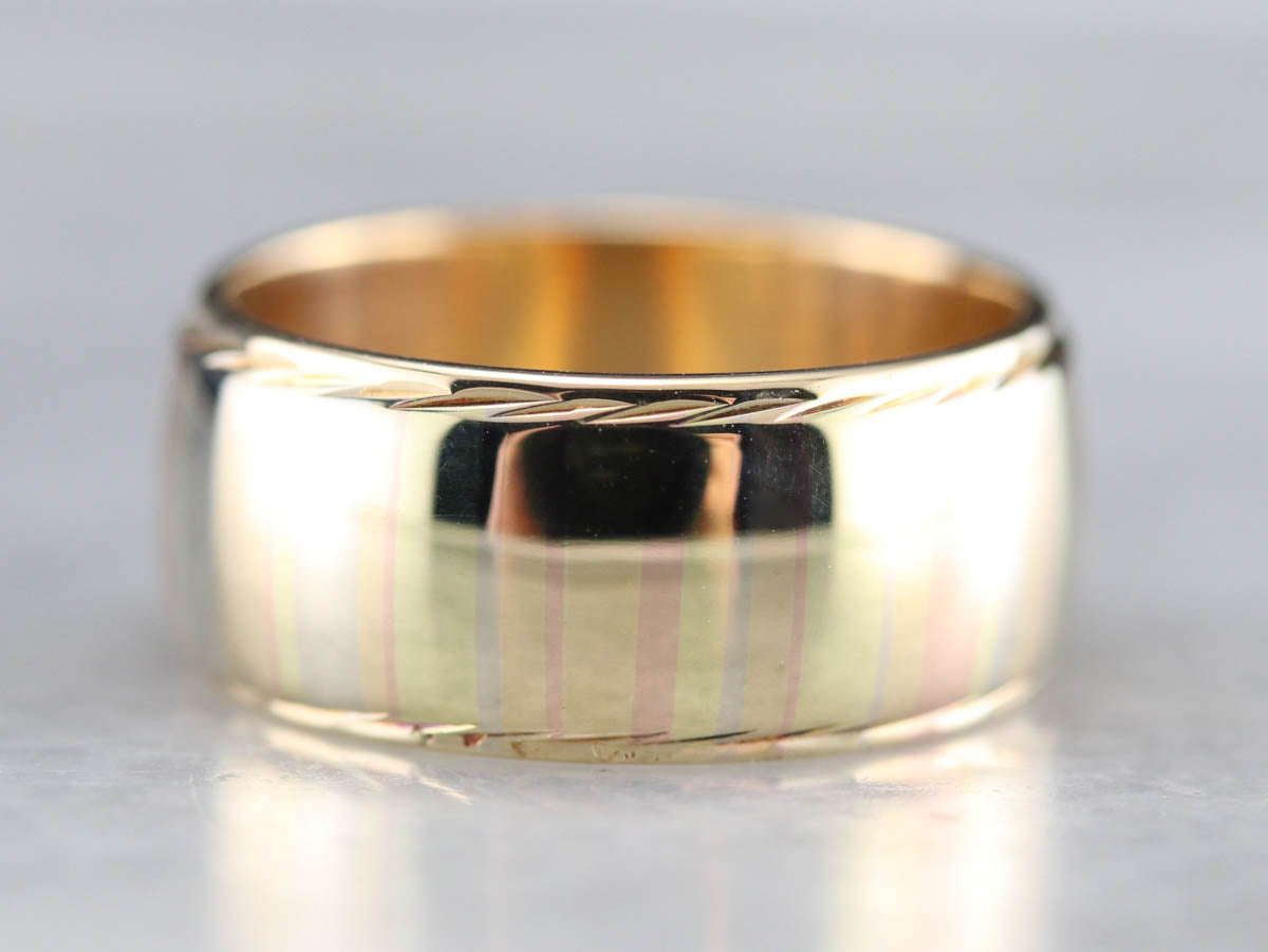 Mokume Multi Toned Band