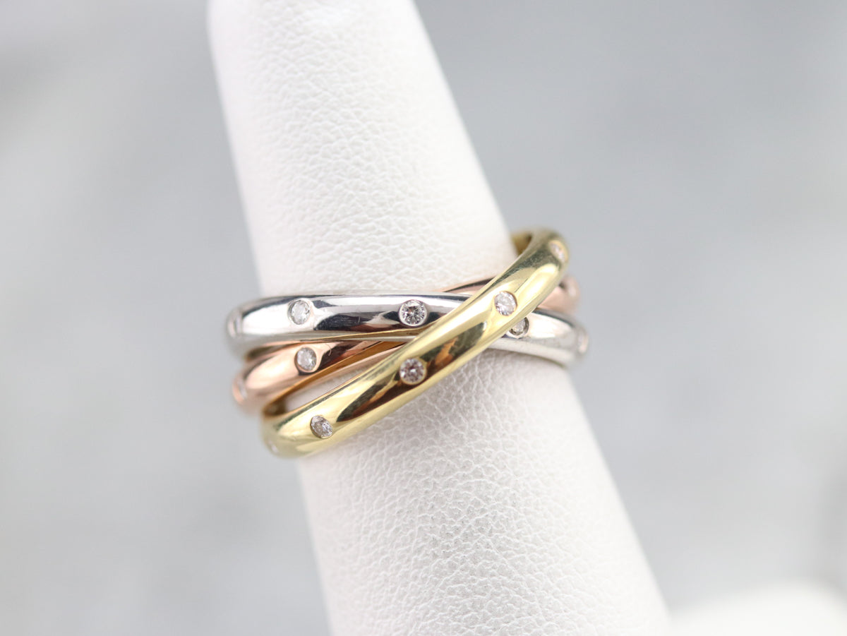 Vintage Diamond Rolling Ring