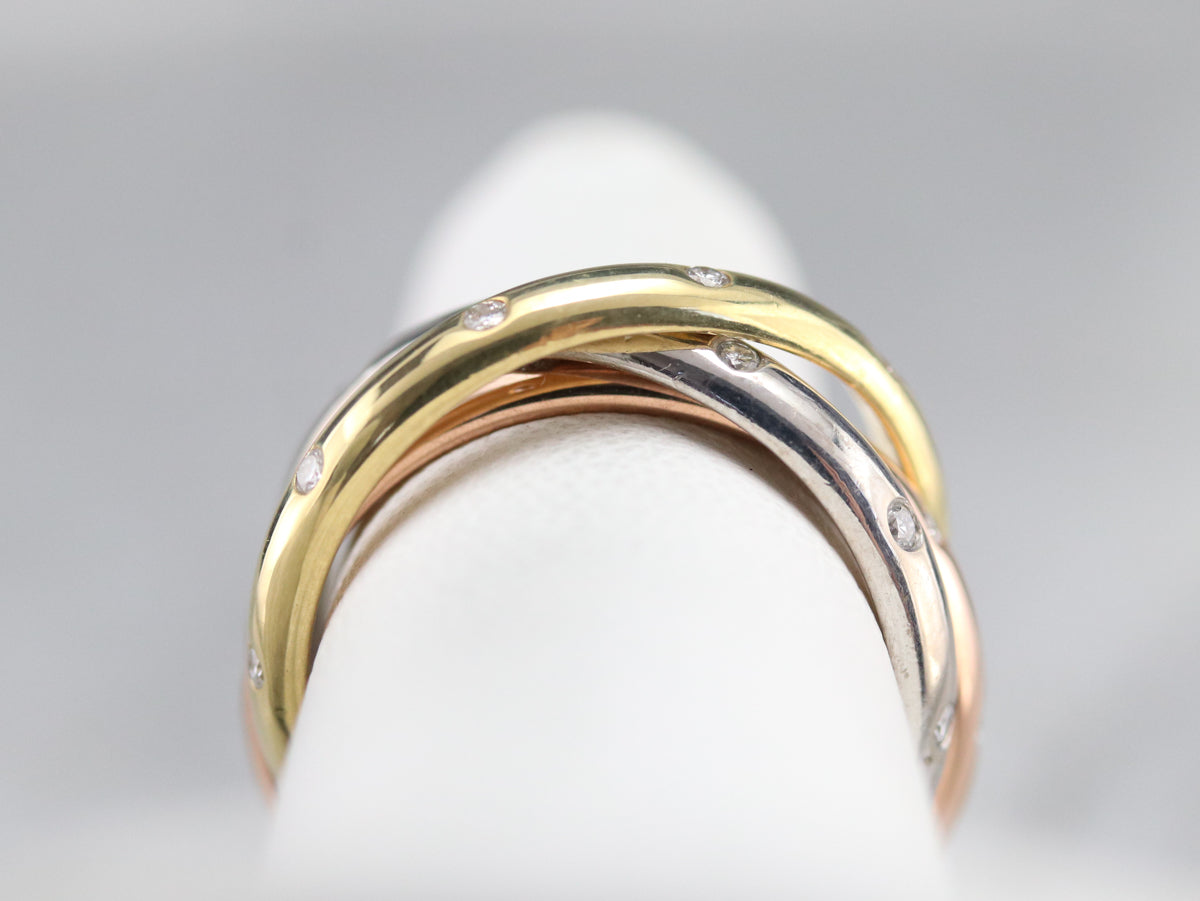 Vintage Diamond Rolling Ring