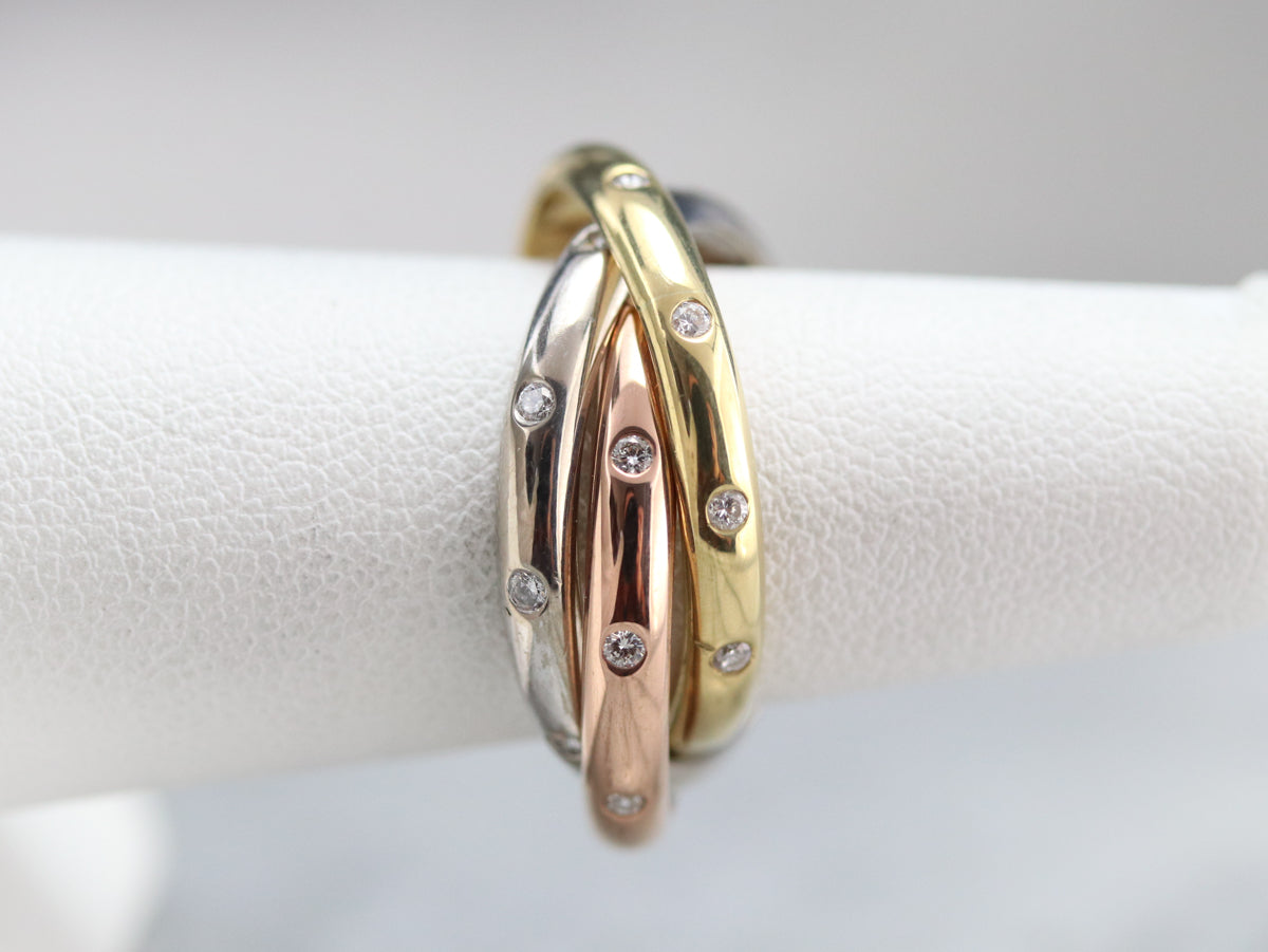 Vintage Diamond Rolling Ring