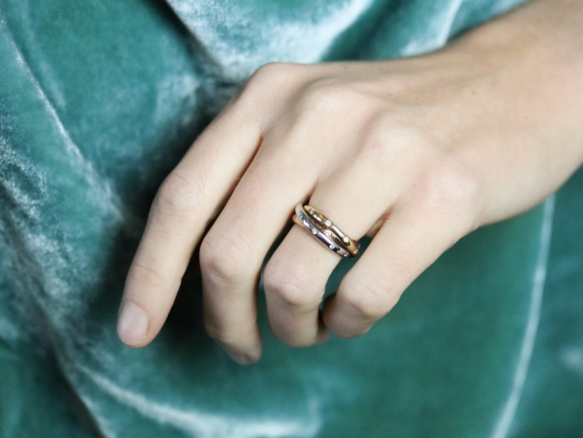 Vintage Diamond Rolling Ring