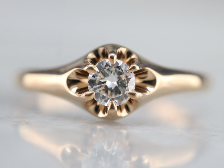 Buttercup Diamond Solitaire Ring