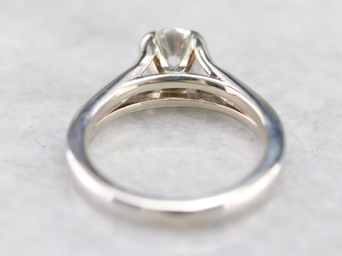 White Gold Diamond Solitaire Engagement Ring