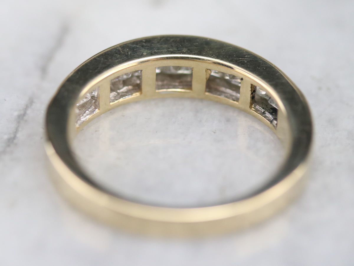 Princess Cut Diamond Band