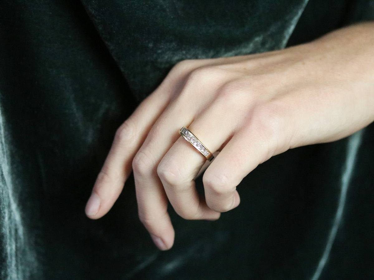 Princess Cut Diamond Band