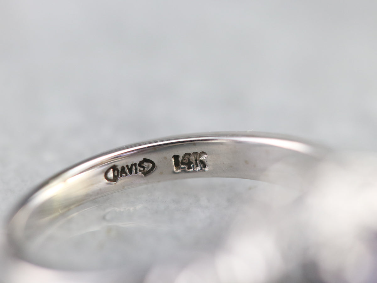 Purple Sapphire Diamond Filigree Ring