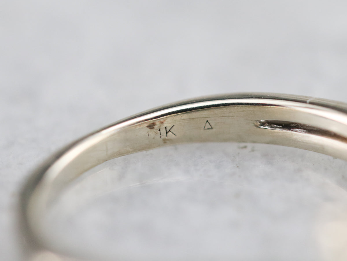 Sapphire Twisting Diamond Engagement Ring