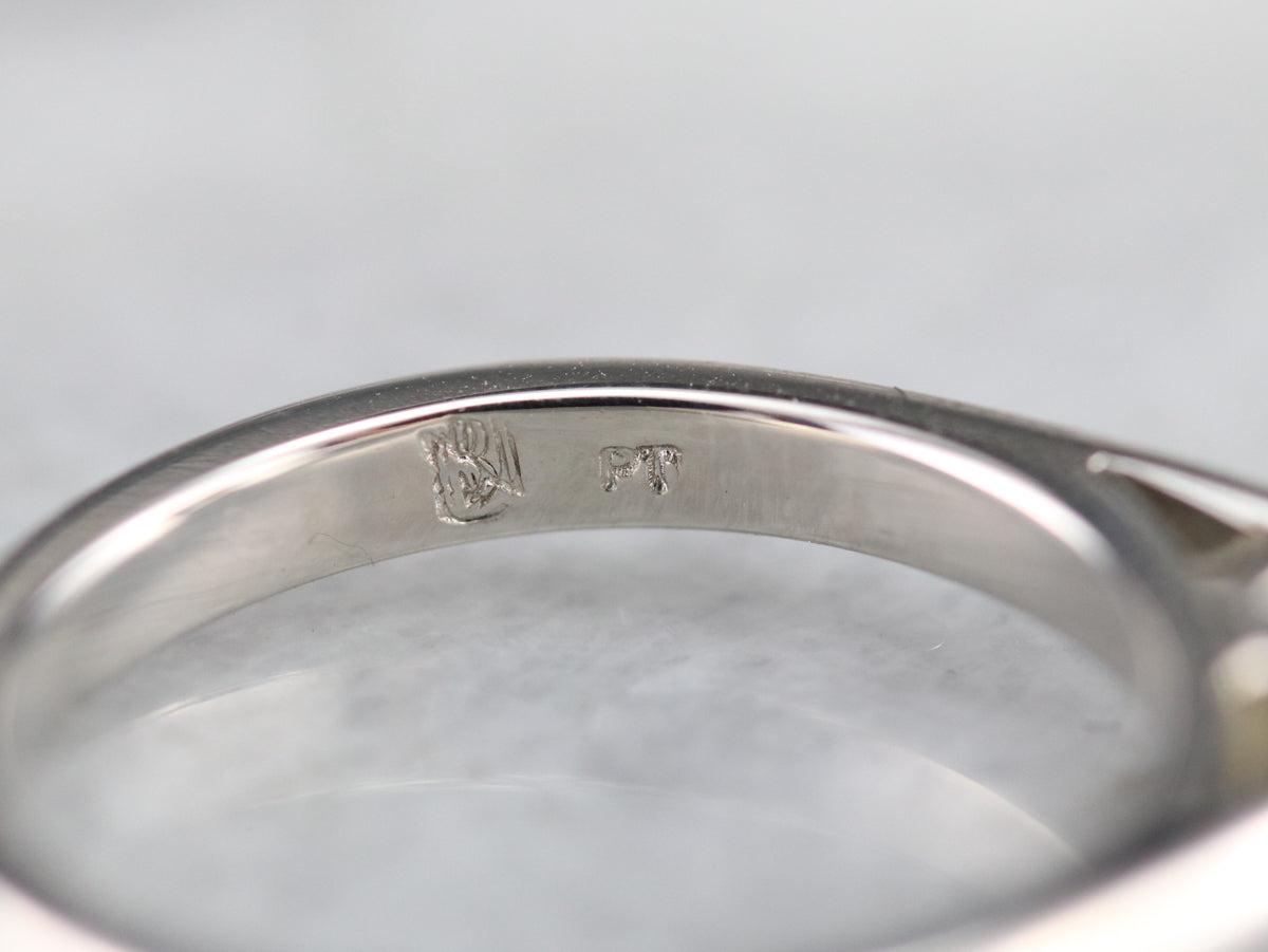 Anillo de compromiso con solitario de diamantes con certificación GIA