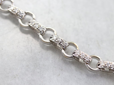 Designer Kronen Diamond Locket Charm Bracelet