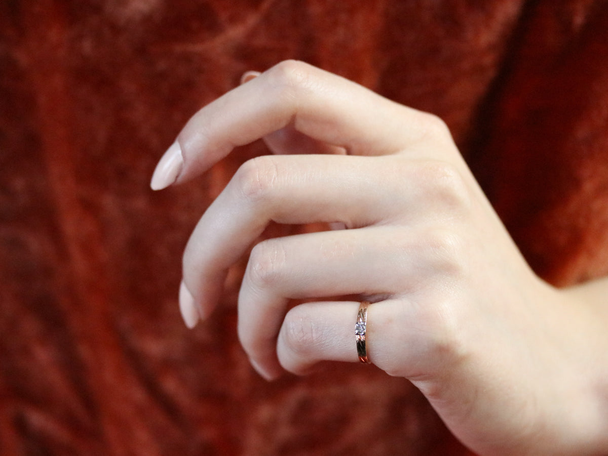 Vintage Diamond Solitaire Band