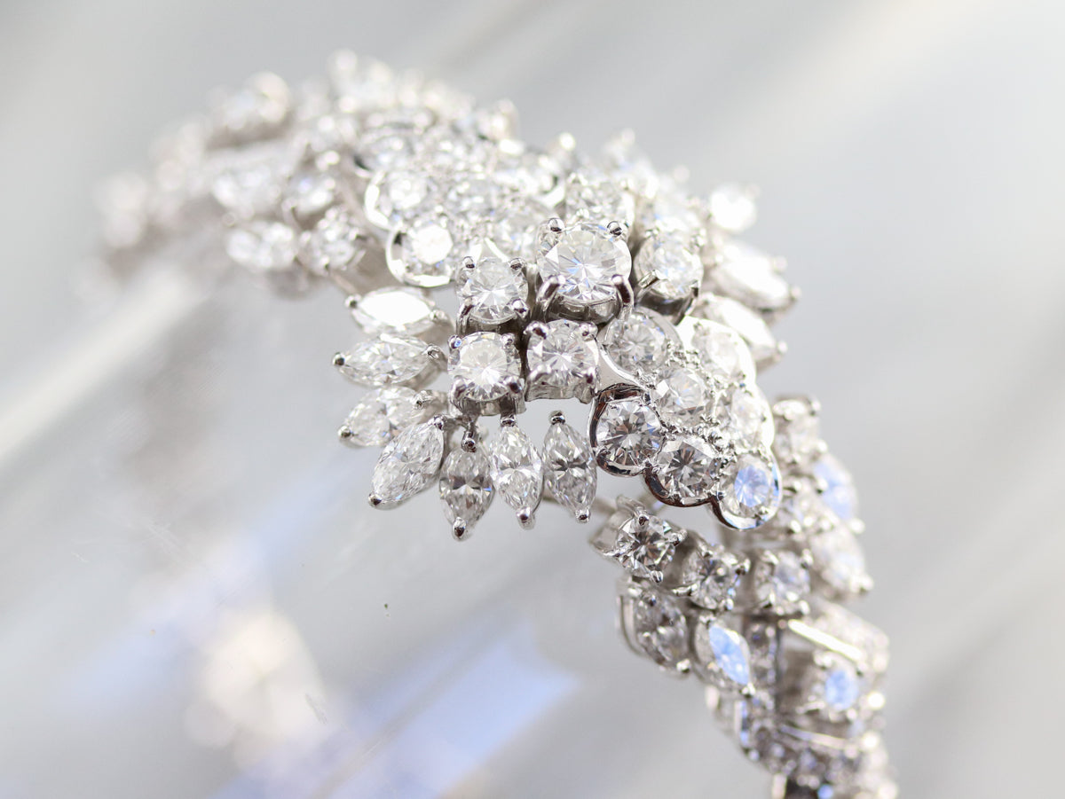 Impresionante pulsera de diamantes marquesa