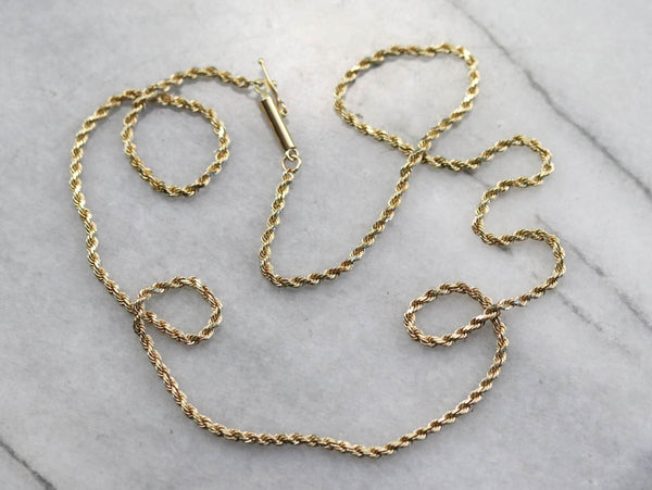 Gold Twisted Rope Chain - Market Square Jewelers
