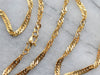 High Karat Gold Fancy Twist Chain Necklace
