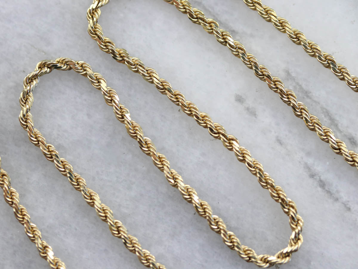 Gold Twisted Rope Chain