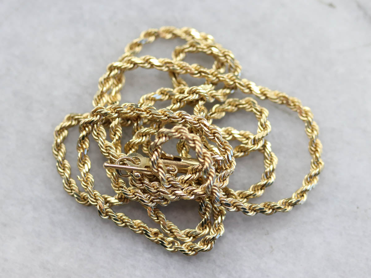 Gold Twisted Rope Chain