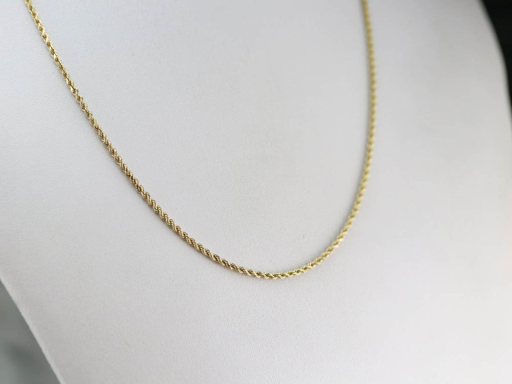 Gold Twisted Rope Chain - Market Square Jewelers