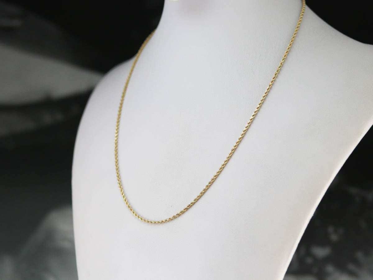 Gold Twisted Rope Chain