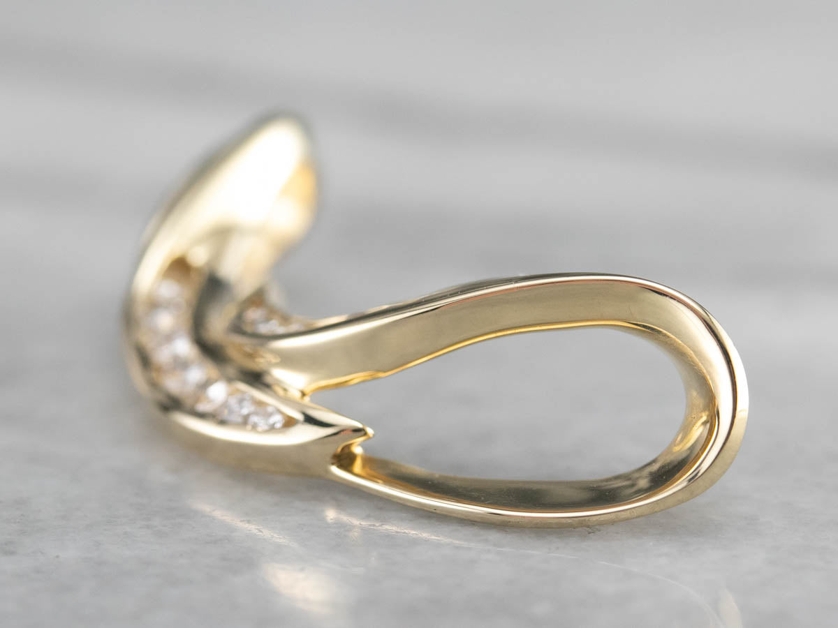 Modern Diamond Slide Pendant