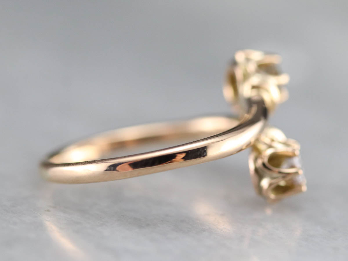 Buttercup Diamond Bypass Ring