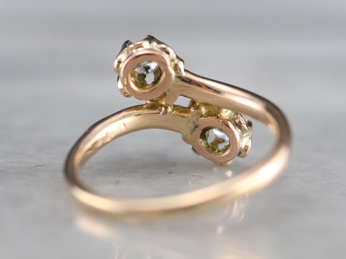 Buttercup Diamond Bypass Ring