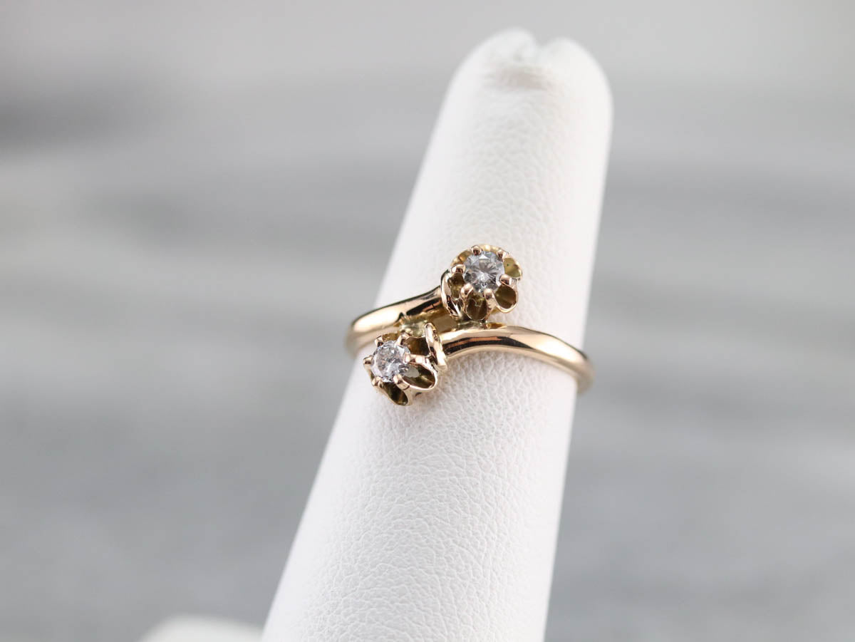 Buttercup Diamond Bypass Ring