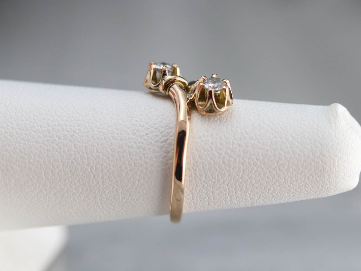 Buttercup Diamond Bypass Ring