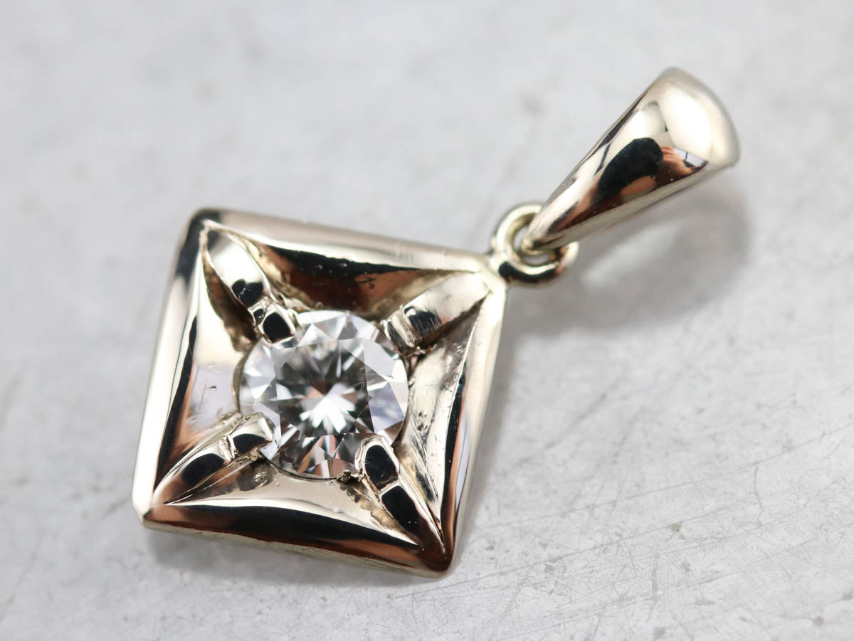 White Gold Diamond Pendant