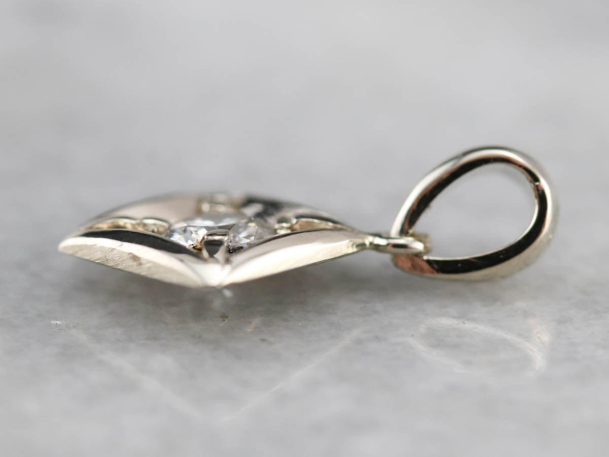 White Gold Diamond Pendant