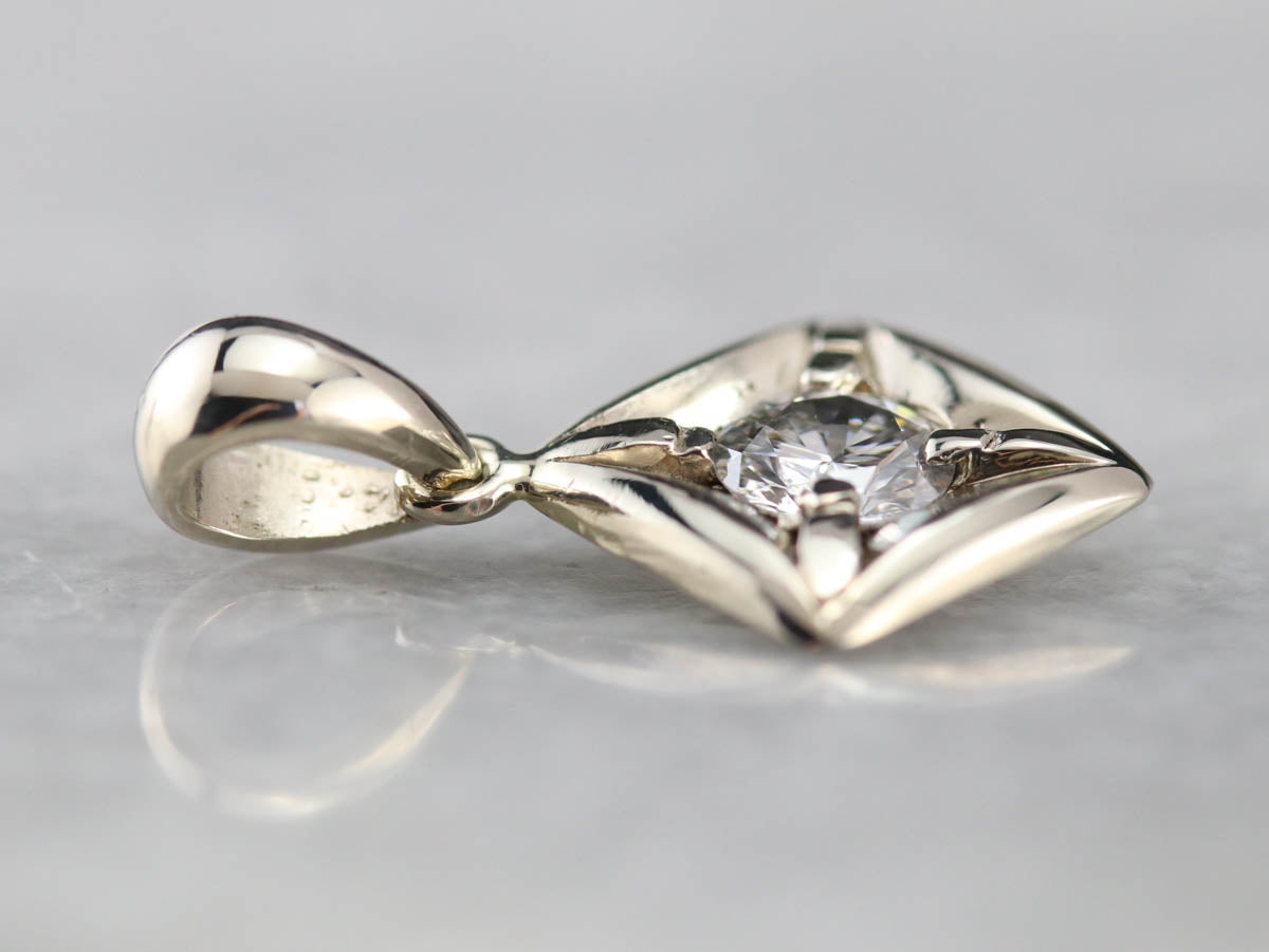 White Gold Diamond Pendant