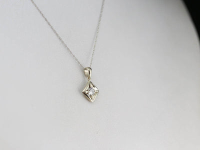 White Gold Diamond Pendant
