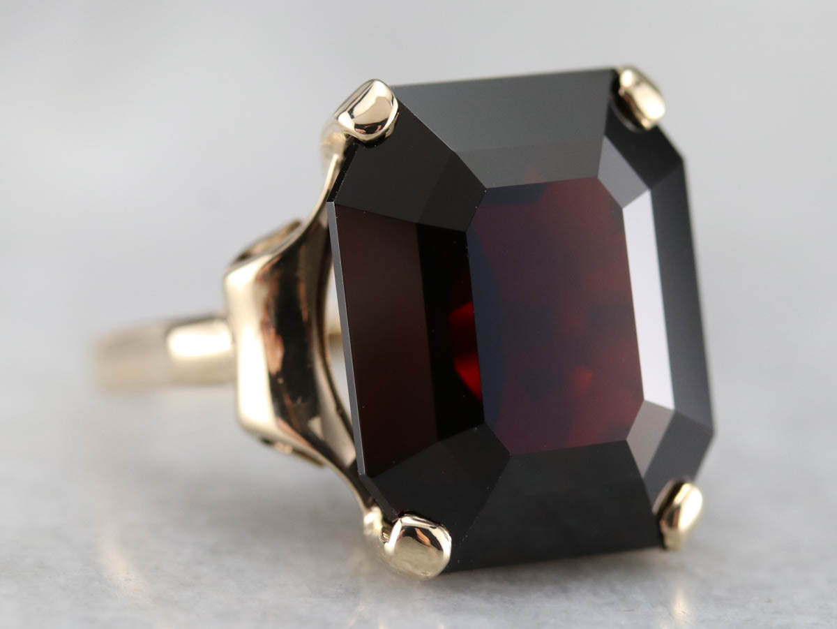 Vintage Garnet Cocktail Ring