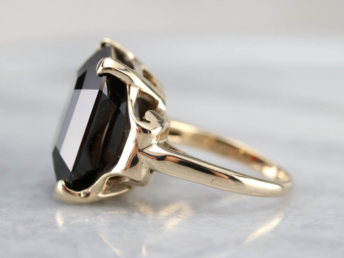 Vintage Garnet Cocktail Ring