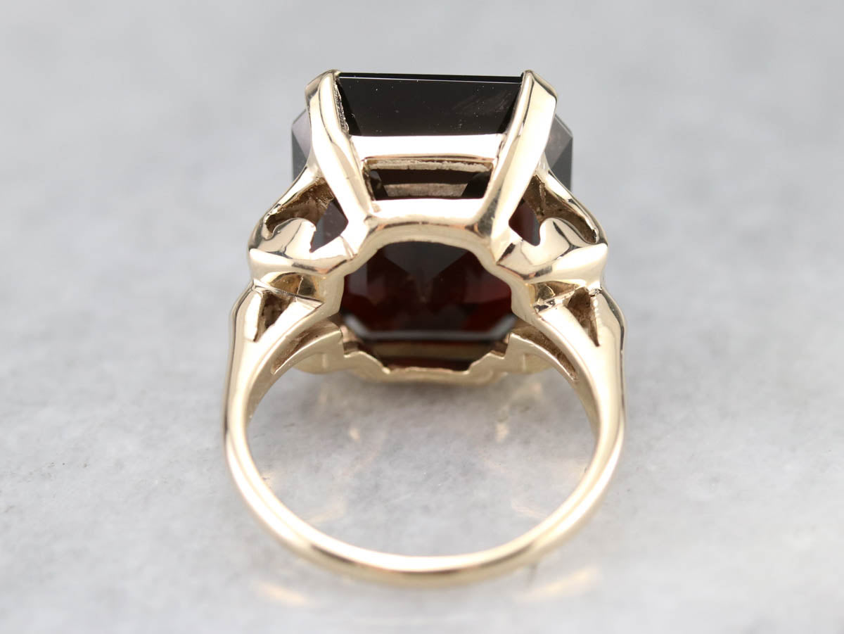 Vintage Garnet Cocktail Ring