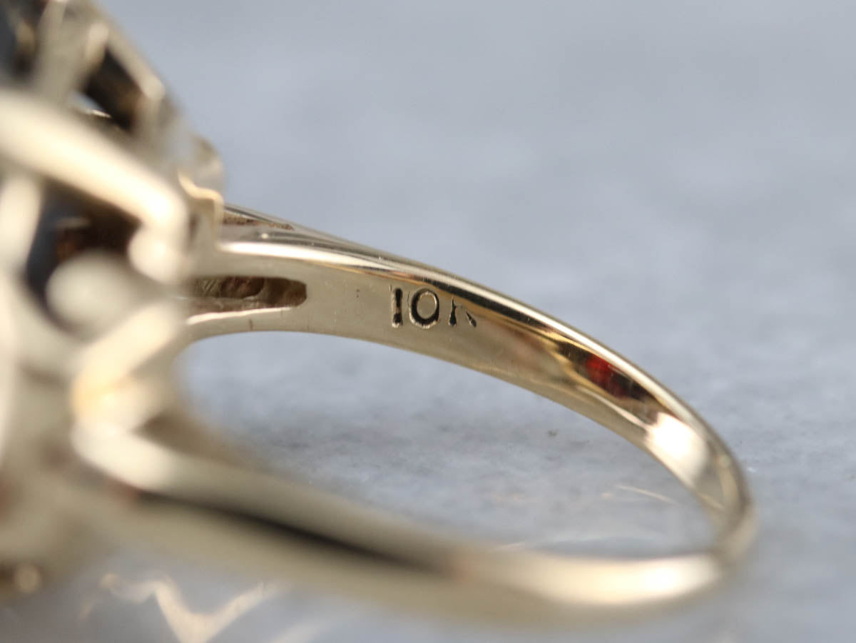 Vintage Garnet Cocktail Ring