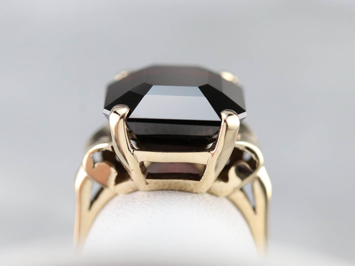 Vintage Garnet Cocktail Ring
