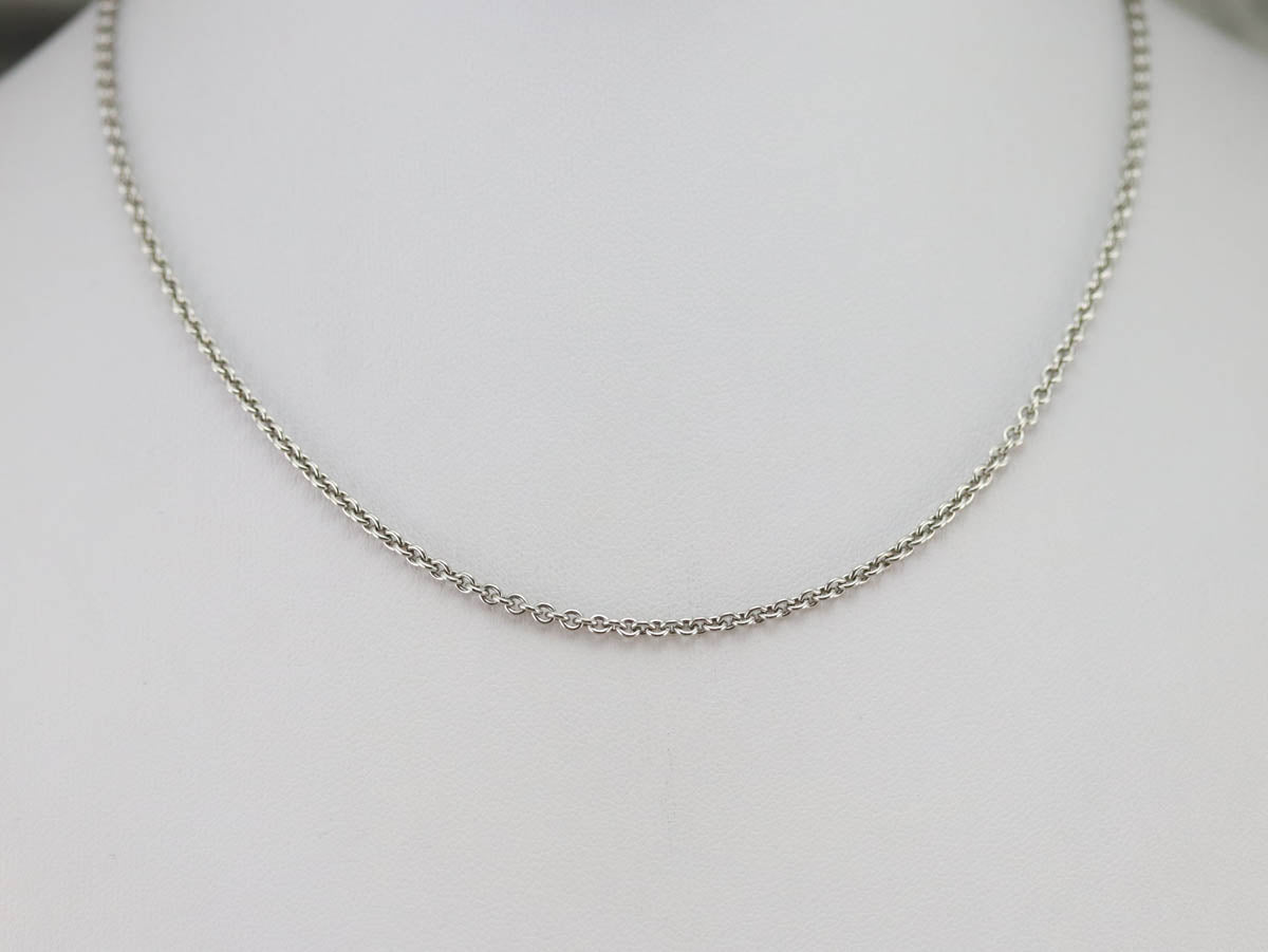 Platinum Rolo Link Chain