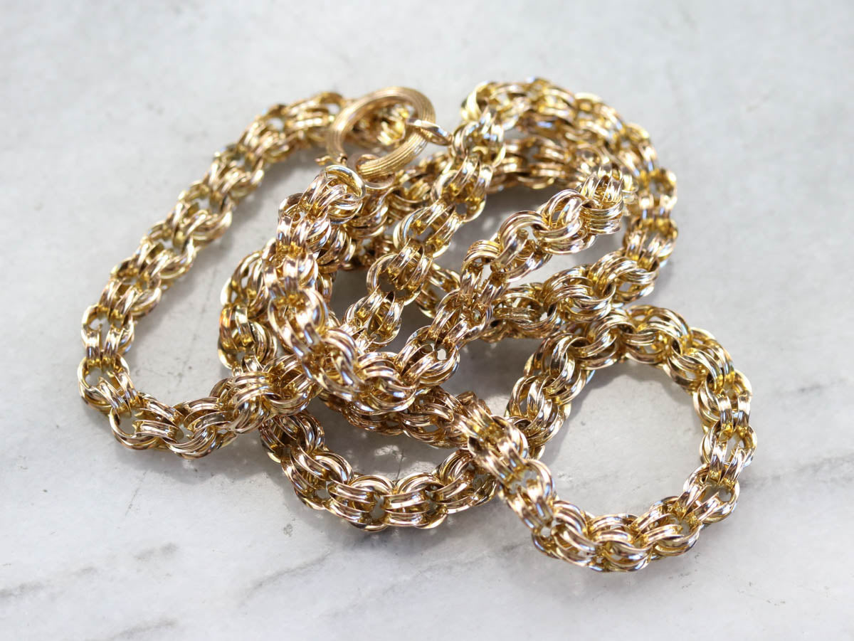 Double Link Gold Chain