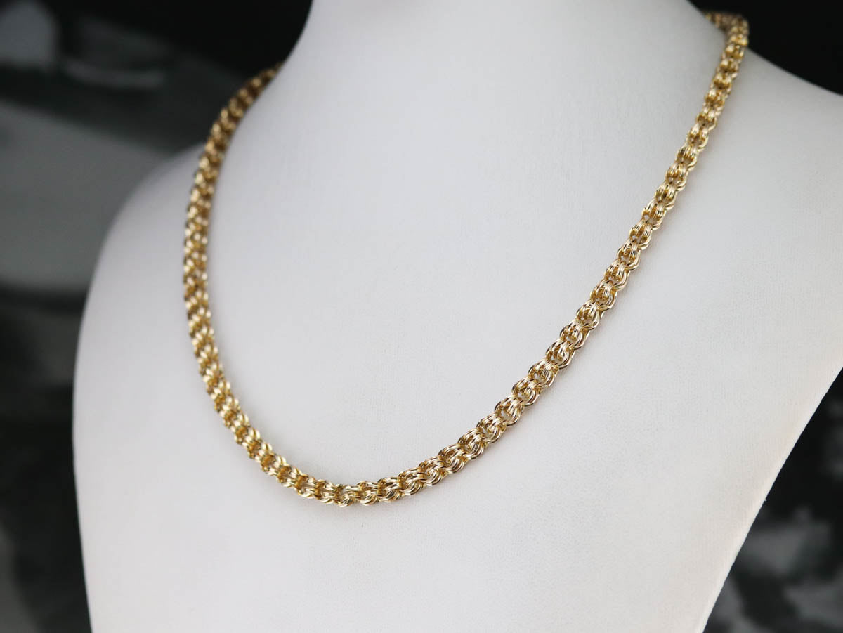 Double Link Gold Chain