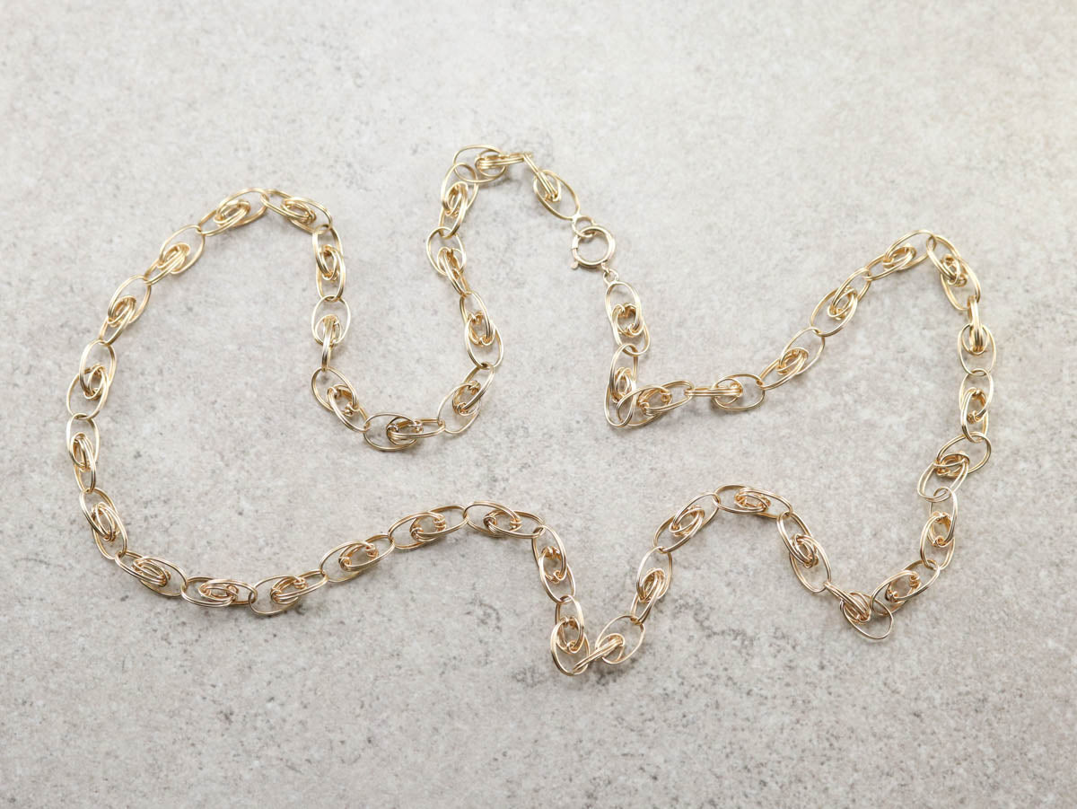 Woven Gold Link Chain