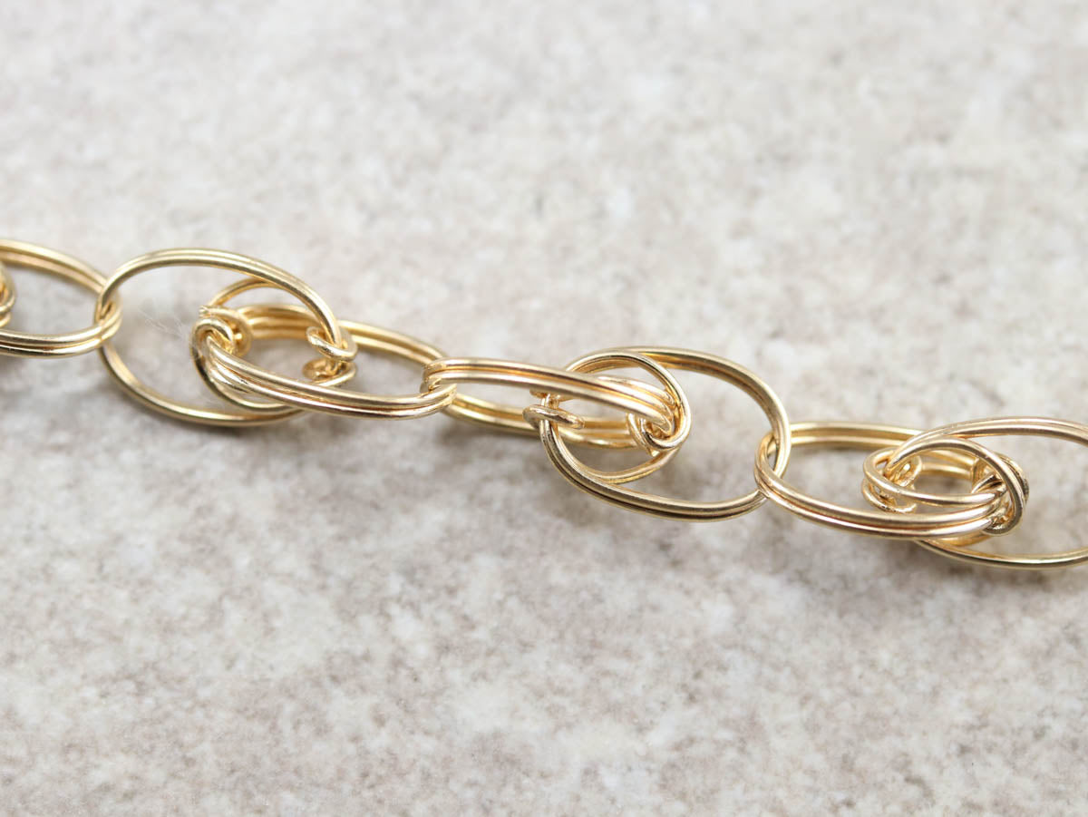 Woven Gold Link Chain