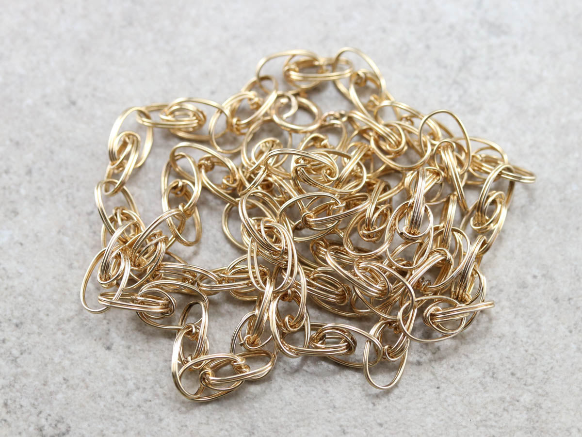 Woven Gold Link Chain
