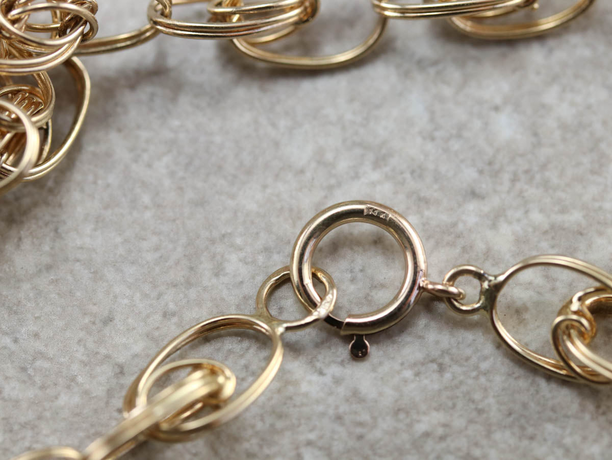 Woven Gold Link Chain