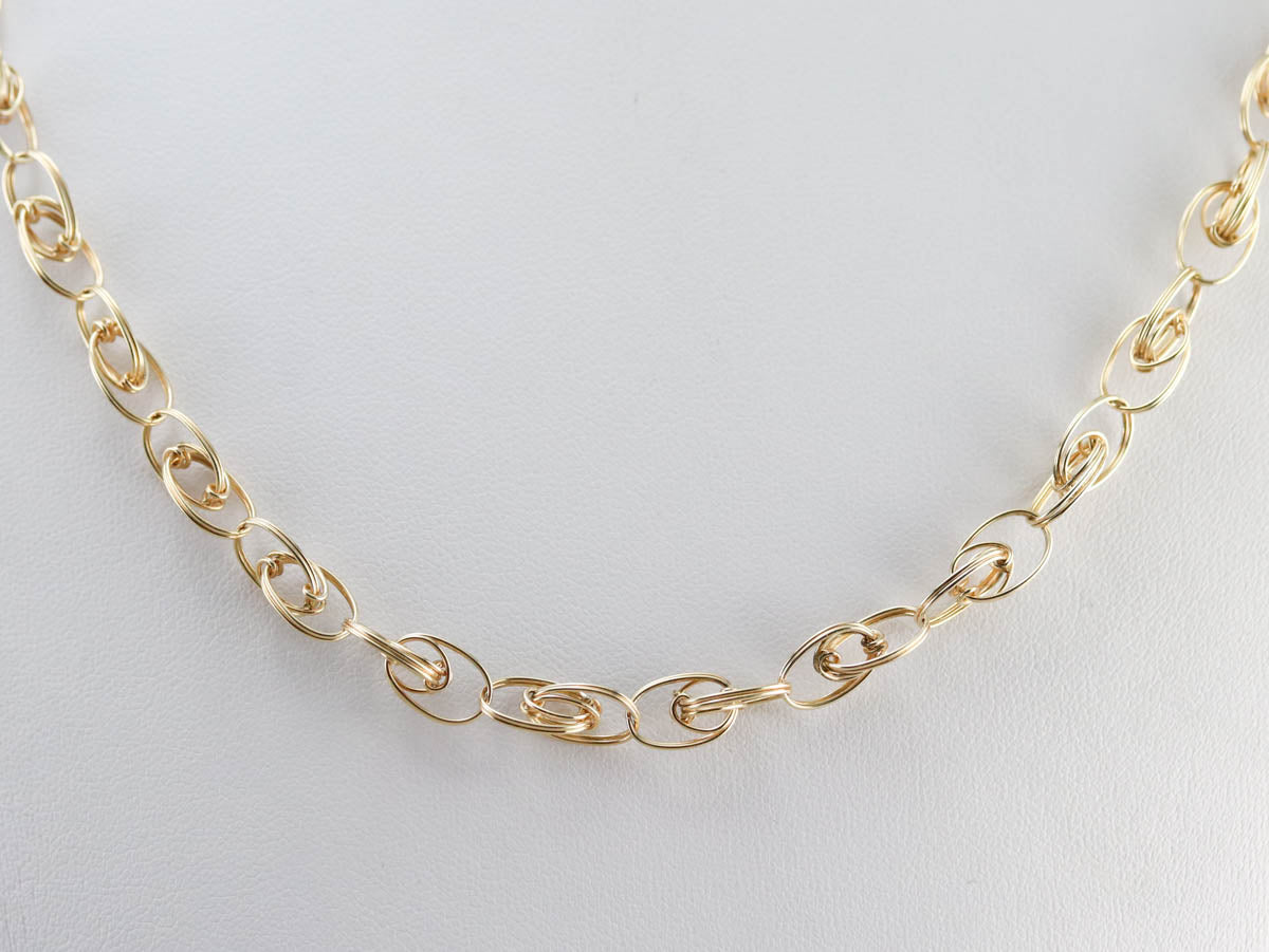 Woven Gold Link Chain
