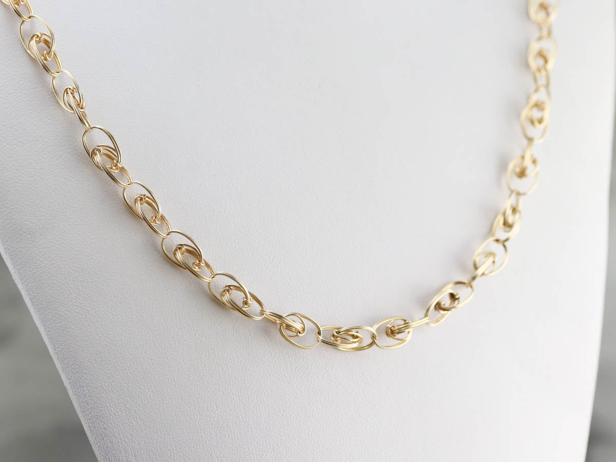 Woven Gold Link Chain