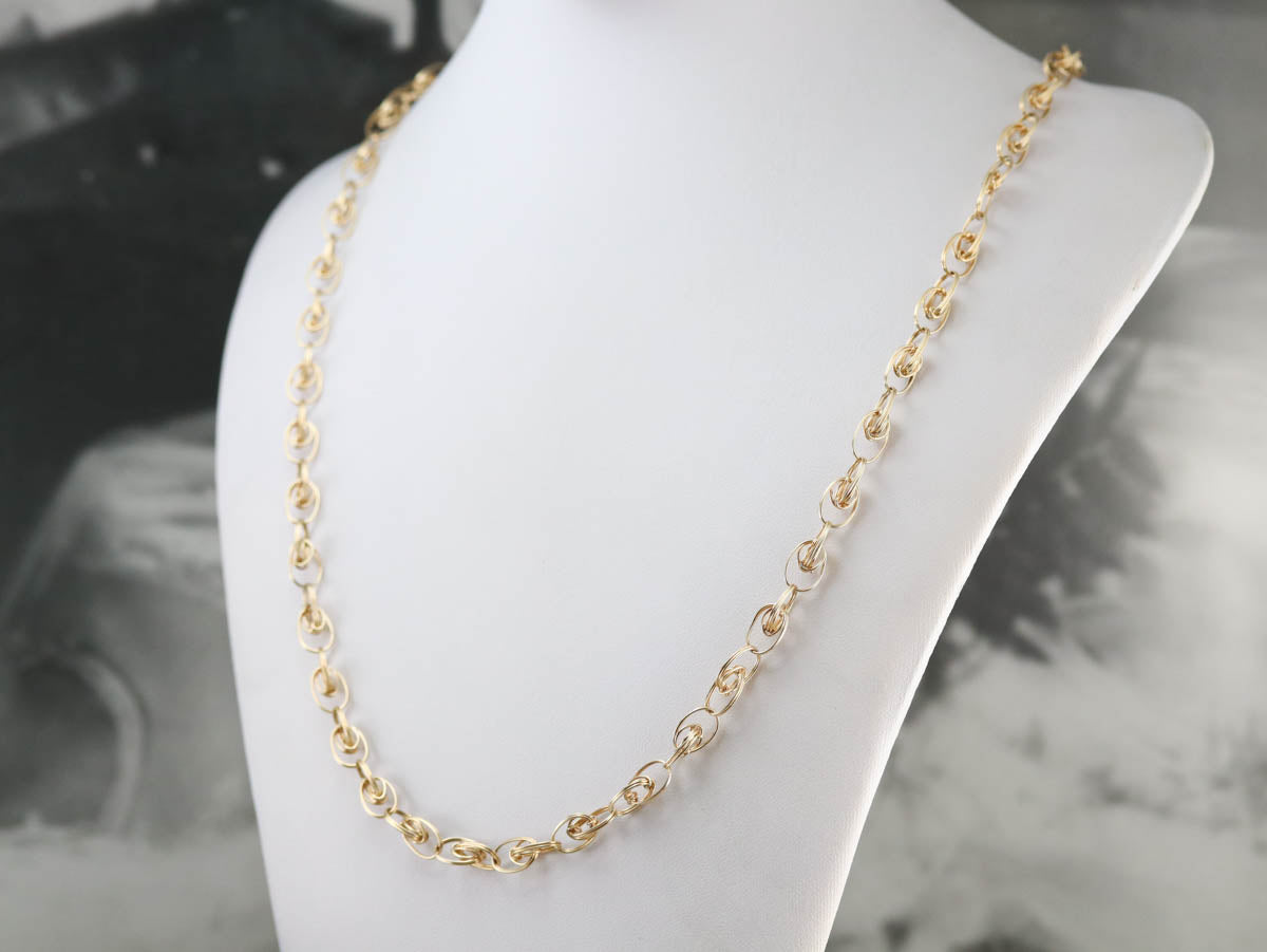 Woven Gold Link Chain